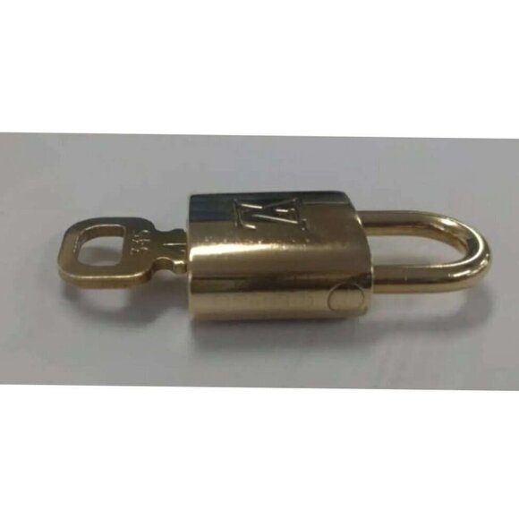 Authentic Louis Vuitton Shiny Gold 1 Lock and 1 Key Excellent Condition 121425 - Picture 3 of 9